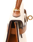 Epsom Horseshoe Mini Kelly Sellier 20 Craie Gold