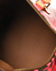 Monogram Graffiti Speedy 30 Fuchsia