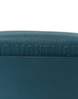 Grained Calfskin Medium Bobby Flap Steel Blue