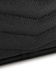 Grain De Poudre Matelasse Monogram Mini Lou Camera Bag Black