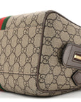 GG Supreme Monogram Web Small Ophidia Top Handle Bag  Beige Ebony