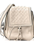 Nappa Intrecciato Double Pocket Crossbody Mist Black