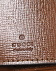 GG Supreme Monogram Azalea Calfskin Web Mini Jackie 1961 Hobo Beige Ebony Brown Sugar