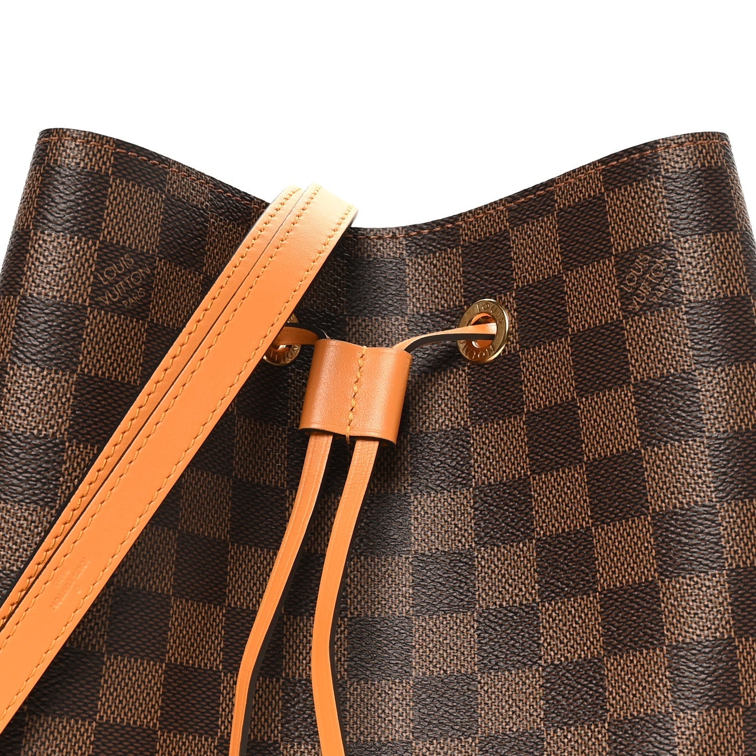 Damier Ebene Neonoe MM Safran