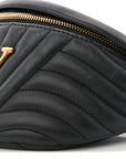 Calfskin Quilted New Wave Bumbag Black