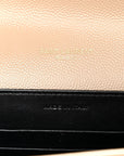 Grain De Poudre Monogram Cassandra Chain Wallet Dark Beige