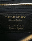 Derby Calfskin House Check Medium Banner Tote Ink Blue