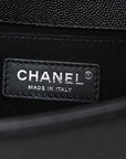 Caviar Quilted Small Boy Flap Black
