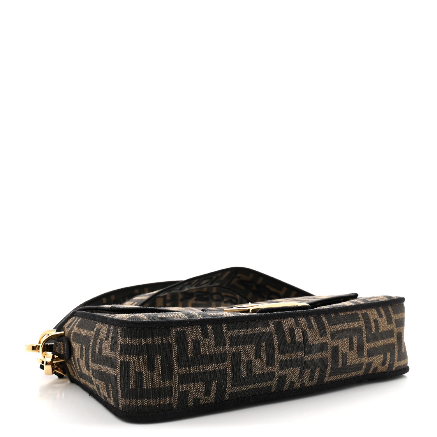Fabric Jacquard FF 1974 Medium Baguette Tobacco Moro Black