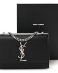 Grain De Poudre Small Monogram Kate Satchel Black