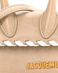 Calfskin Le Chiquito Whipstitch Beige