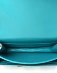 Matte Alligator Constance 18 Bleu Paon