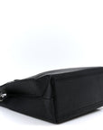 Calfskin Logo XXS Shopping Tote Black