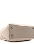 Nylon Saffiano Bi-Color Tote Grey