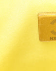 Caviar Quilted Mini CHNL 25 Handbag Light Yellow