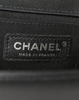 Lambskin Chevron Quilted Medium Boy Flap Black