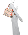 Haymarket Check Small Canterbury Tote Tangerine