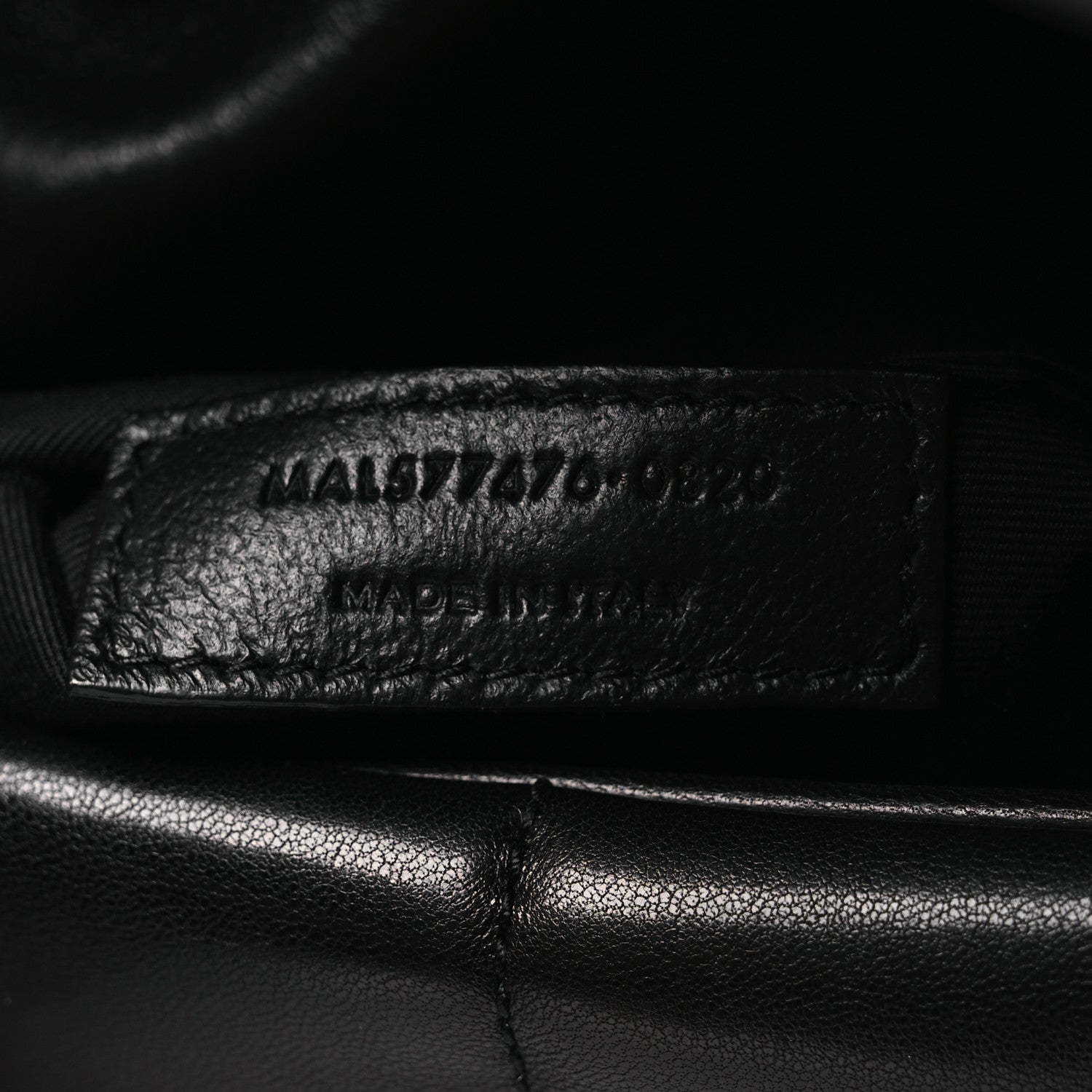 Lambskin Quilted Toy Loulou Puffer Monogram Monochrome Chain Satchel Black