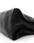 Chevre Silver Metallic Edge Hardware City Black