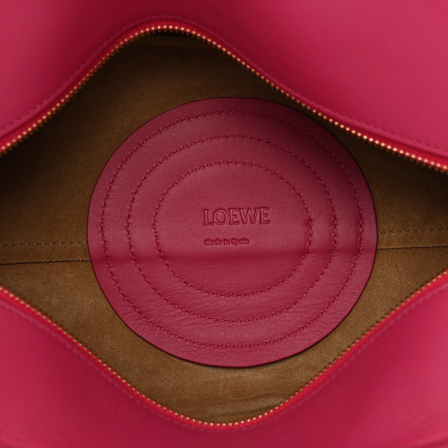 Shiny Nappa Calfskin Small Paseo Bag Magenta