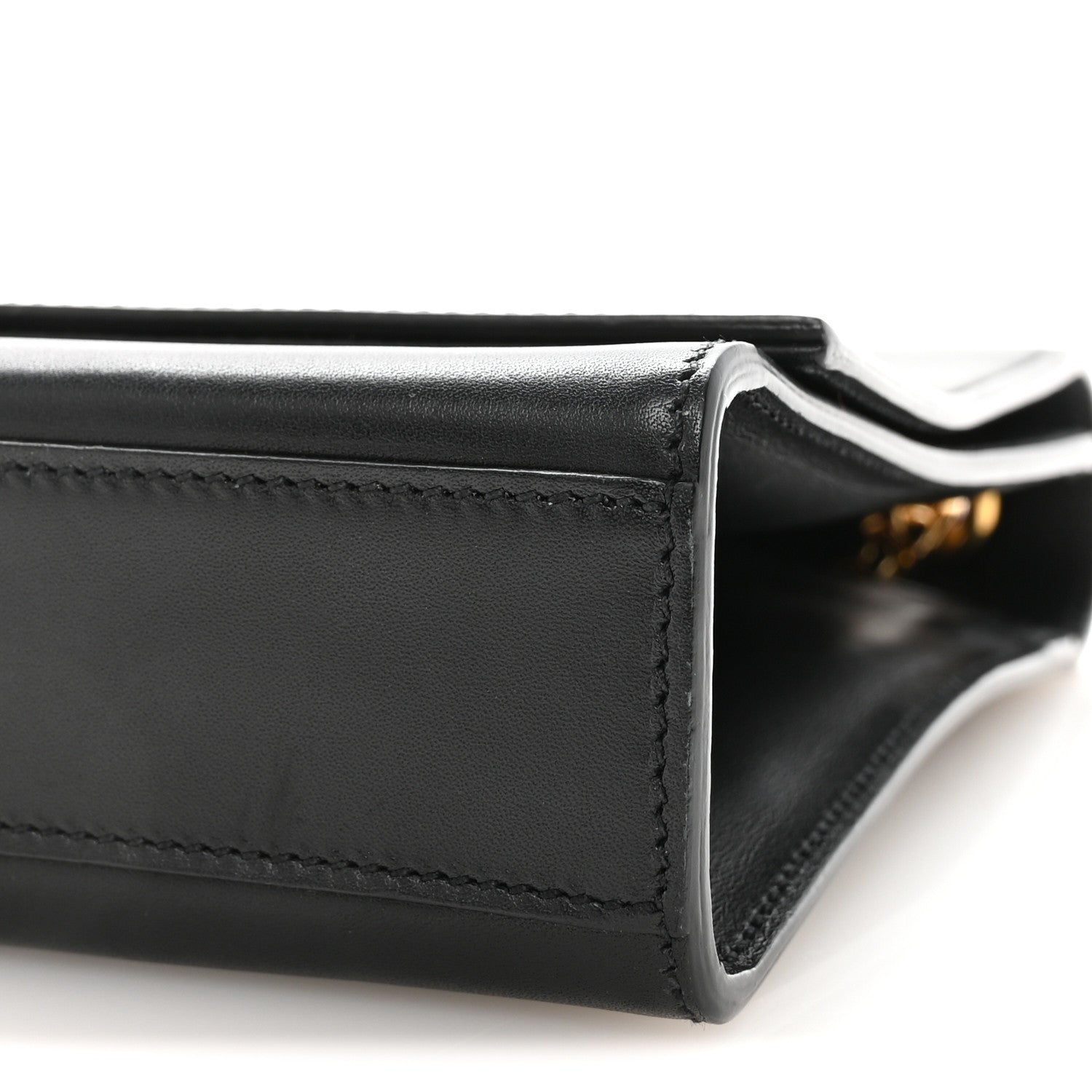Smooth Calfskin Medium Classic Monogram Kate Tassel Satchel Black