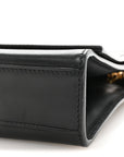 Smooth Calfskin Medium Classic Monogram Kate Tassel Satchel Black