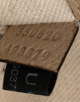 GG Supreme Monogram Textured Calfskin Web Mini Ophidia Bucket Bag Beige Ebony Mystic White Oatmeal