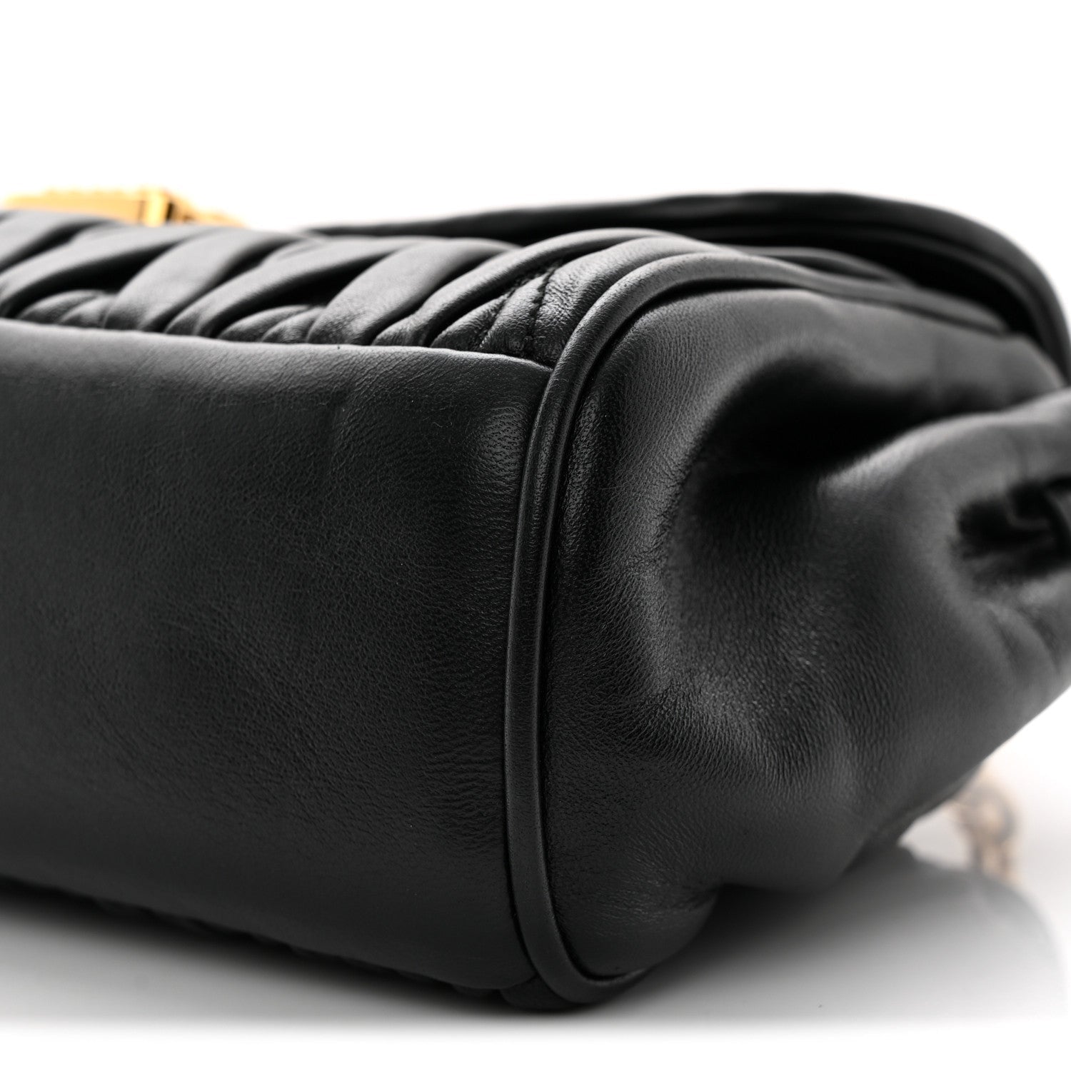 Nappa Matelasse Shoulder Bag Black