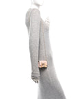 Nappa Matisse FF Embossed Nano Maxi Buckle Baguette Charm Rosa Quarzo