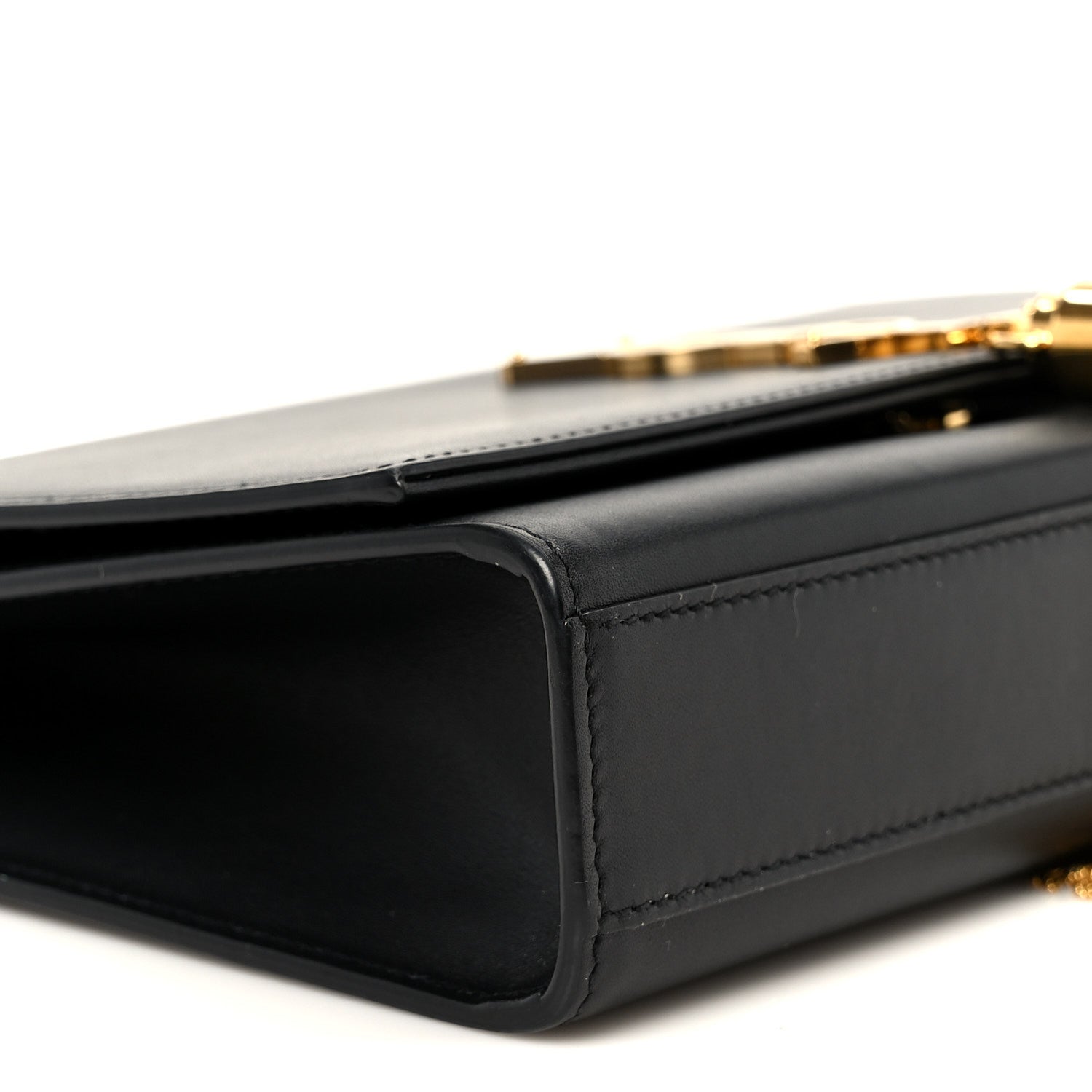 Smooth Calfskin Medium Classic Monogram Kate Tassel Satchel Black