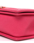 Caviar Quilted Medium Boy Flap Pink