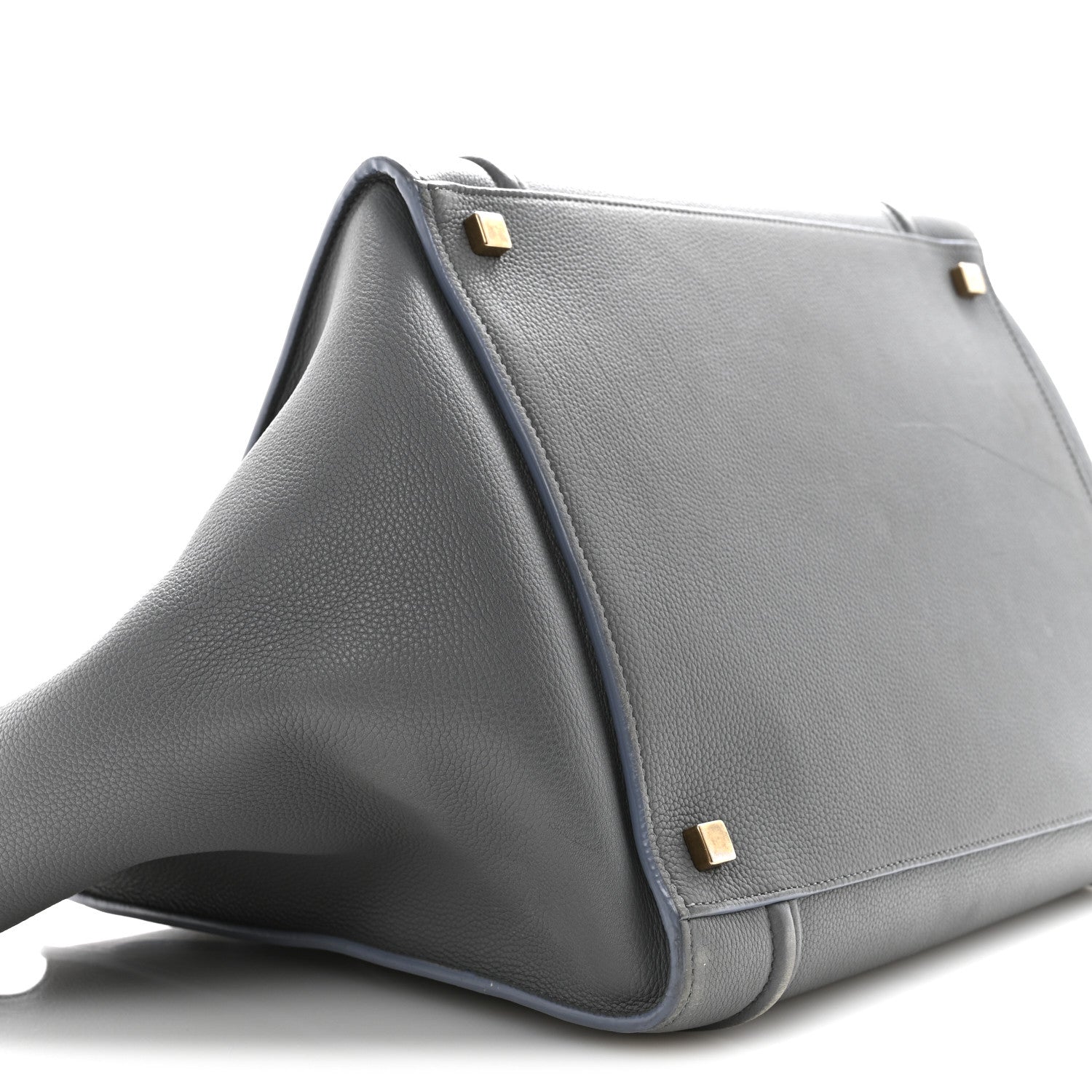 Baby Grained Calfskin Medium Phantom Luggage Kohl