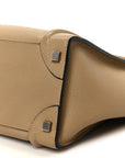 Drummed Calfskin Micro Luggage Dune