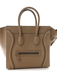 Drummed Calfskin Mini Luggage Dune