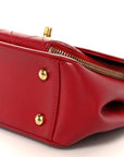 Caviar Quilted Small Business Affinity Flap Red