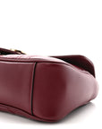 Calfskin Matelasse Small GG Marmont Shoulder Bag Rosso Ancora Red