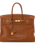 Taurillon Clemence BIRKIN 35 Gold