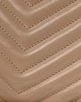 Calfskin Matelasse Monogram Lou Camera Bag Dark Beige
