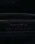 Patent Calfskin Crocodile Embossed Monogram Lou Camera Bag Black