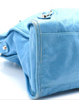 Agneau Classic Silver Hardware City Bleu Azur Clair