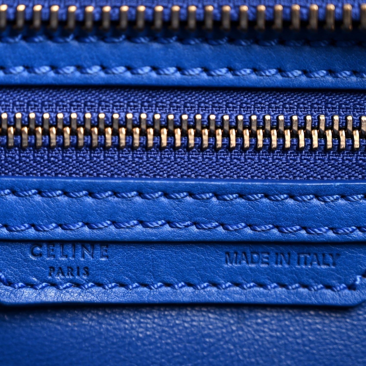 Smooth Calfskin Micro Luggage Royal Blue