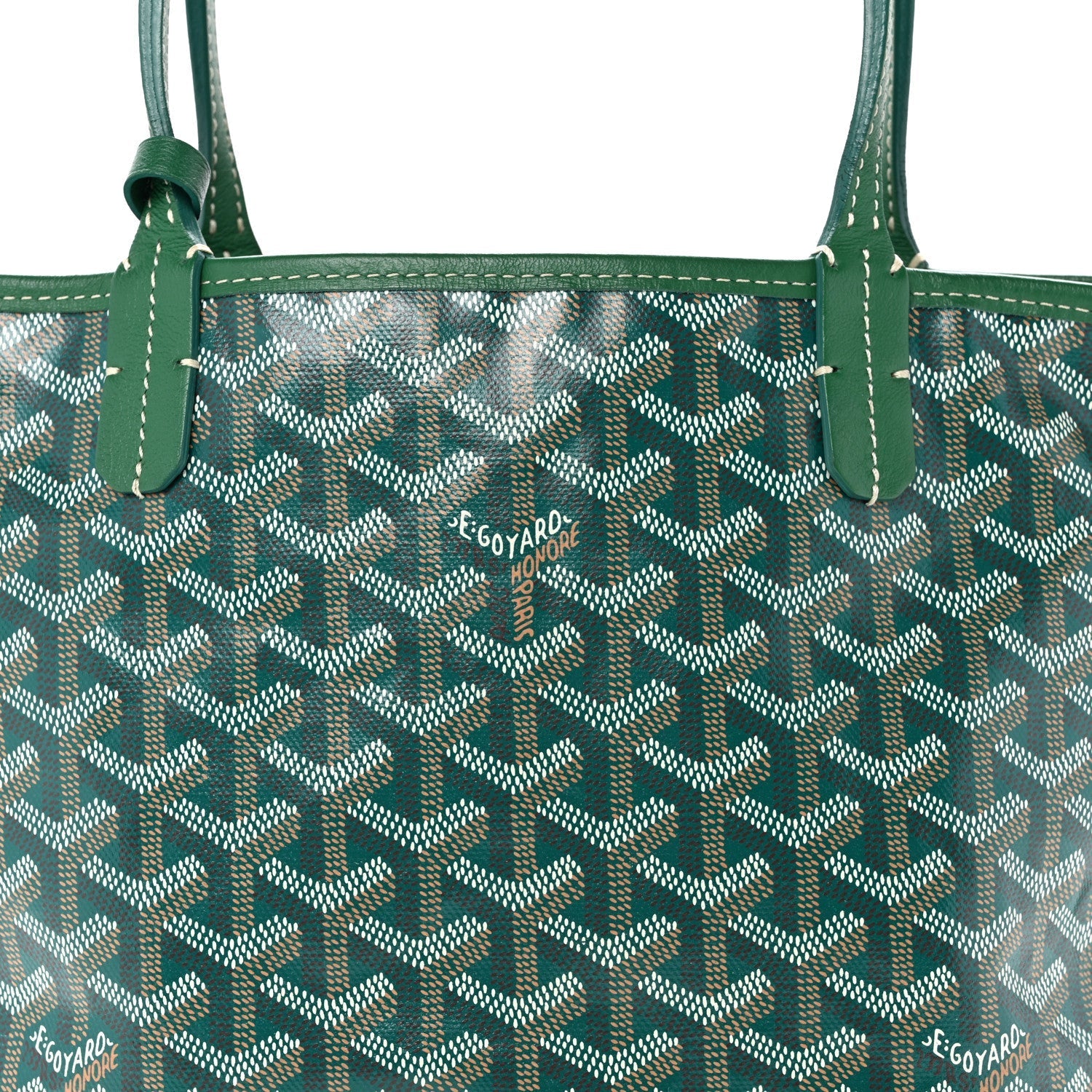 Goyardine Reversible Mini Anjou Green