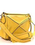 Calfskin Small Puzzle Bag Yellow