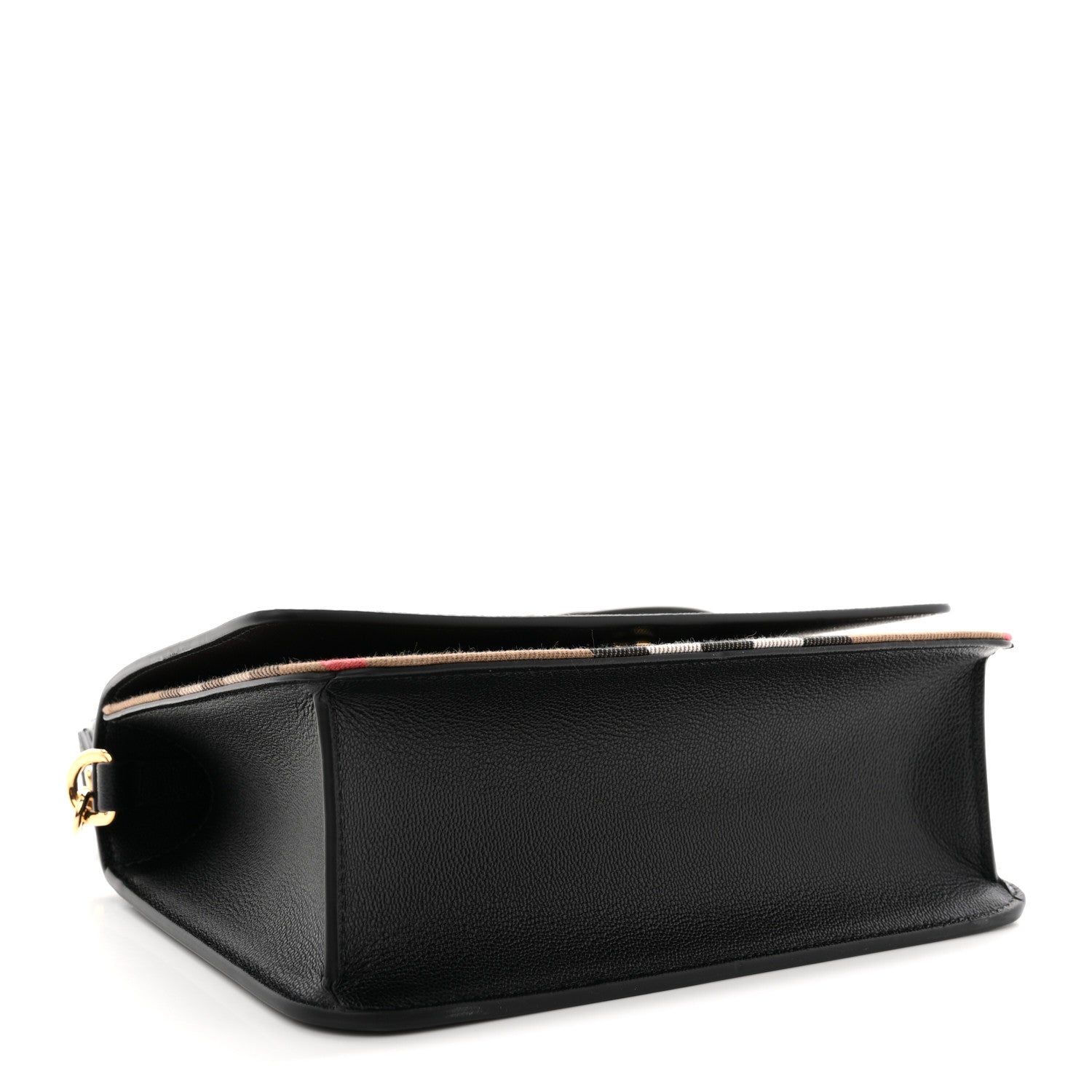 Derby Calfskin House Check Mackford Crossbody Bag Black