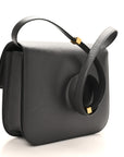 Liege Calfskin Medium Classic Box Flap Bag Liquorice