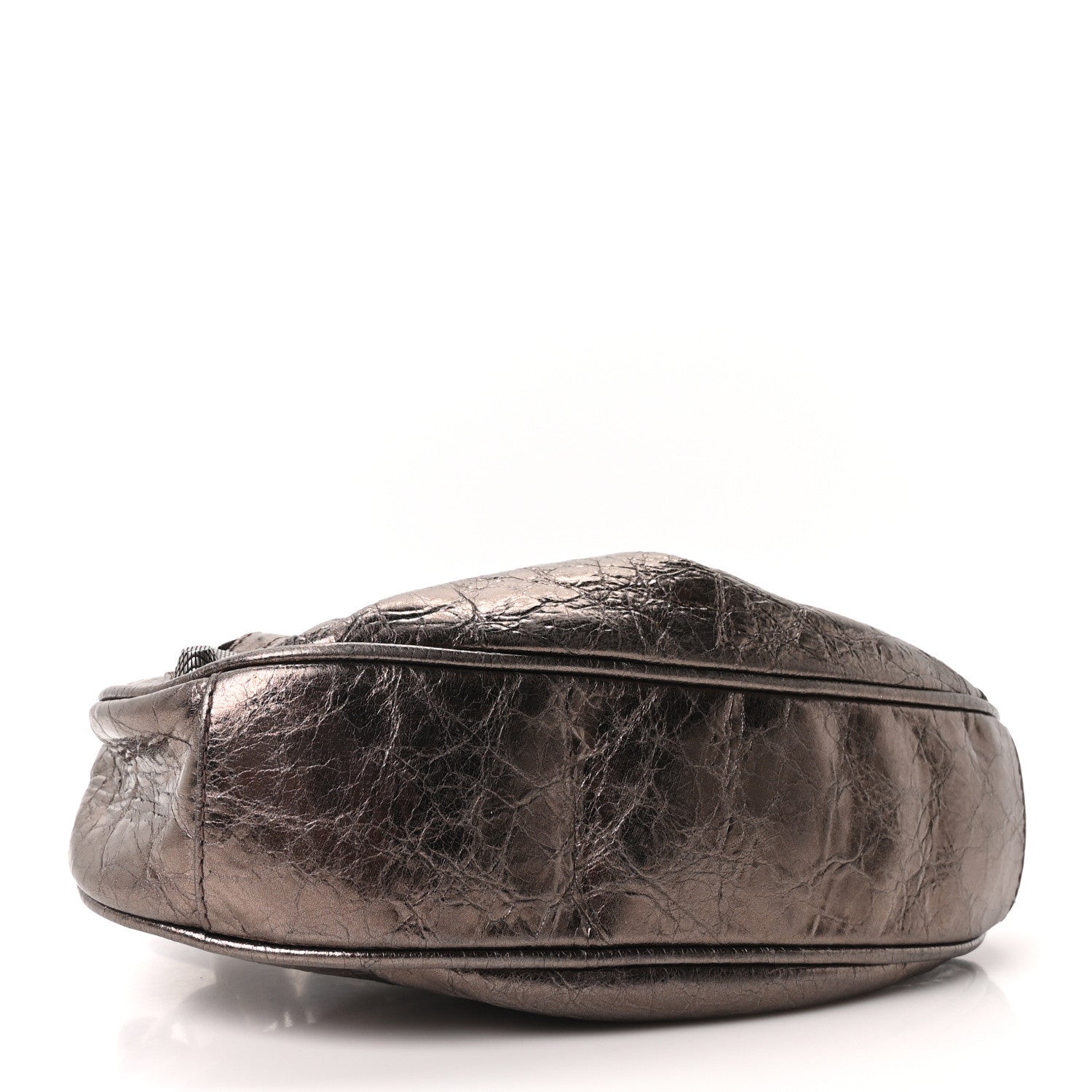 Metallic Agneau Arena Le Cagole Shoulder Bag XS Dark Bronze