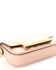 Nappa Matisse FF Embossed Nano Baguette Charm Rosa Quarzo