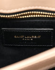 Calfskin Y Quilted Monogram Toy Loulou Crossbody Bag Dark Beige