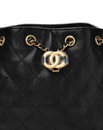 Caviar Quilted Small CHNL 25 Handbag Black