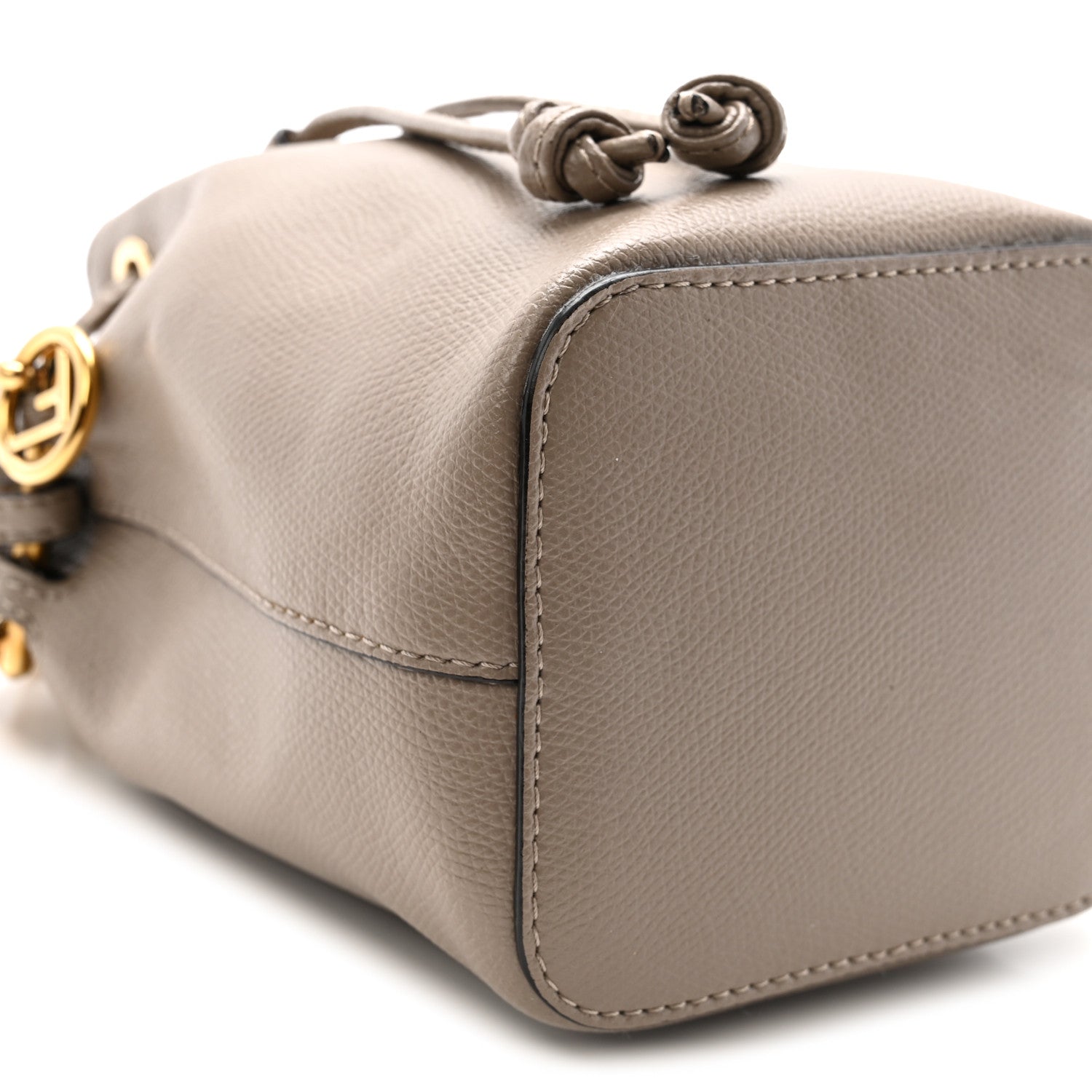 Vitello Cruise F is FNDI Mini Mon Tresor Bucket Bag Tortora
